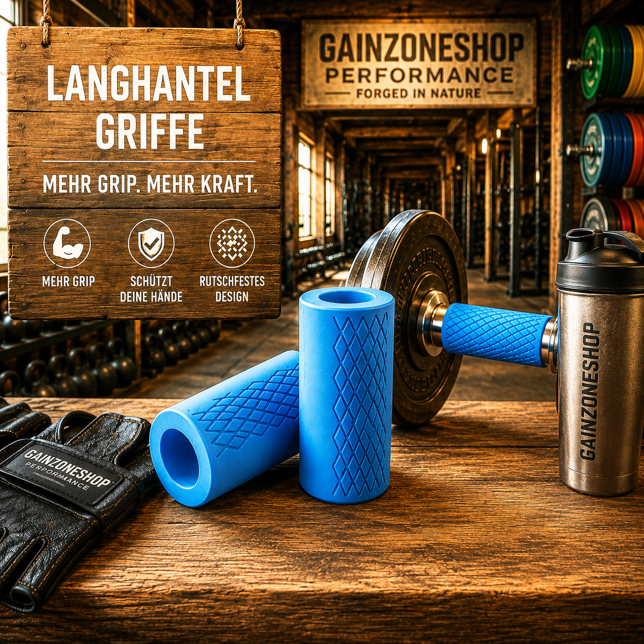 Handfettgriffe / Langhantelgriffe