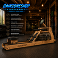 GAINZONESHOP Performance – Premium Rudergerät aus massiver Eiche