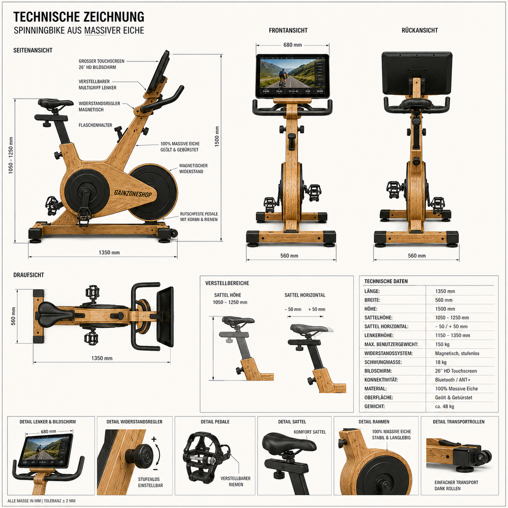 GAINZONESHOP Performance – Spinningbike